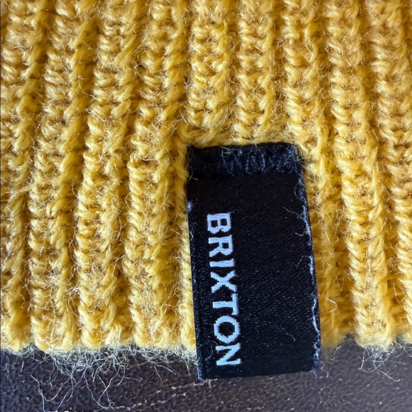 Brixton Mustard Knit Beanie - Picture 6 of 9